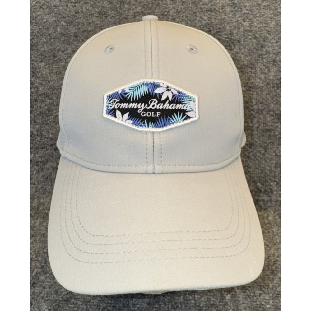 Tommy Bahama Golf Snapback Hat Gray Adjustable Performance Cap One Size